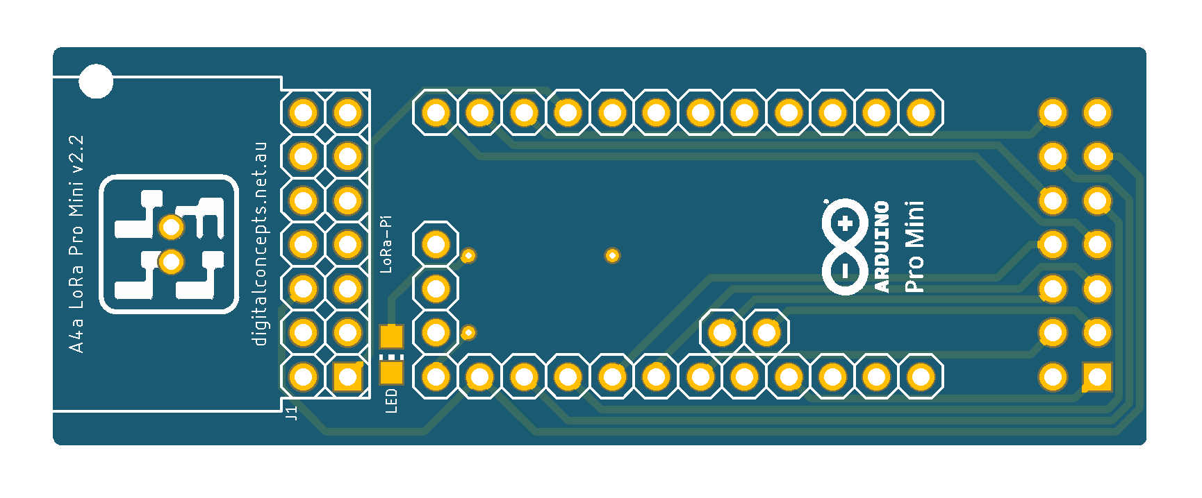 Arduino Pro Mini PCB (Top)